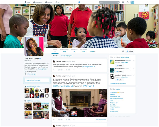 Twitter Profile Page